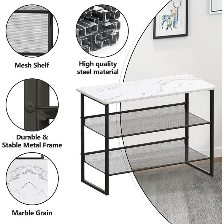 Marble discount shoe rack